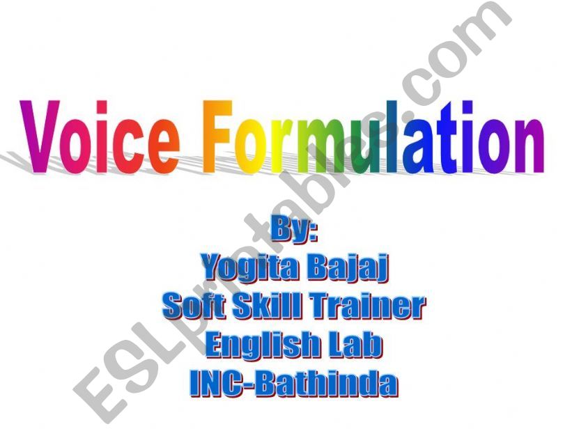 Voice powerpoint