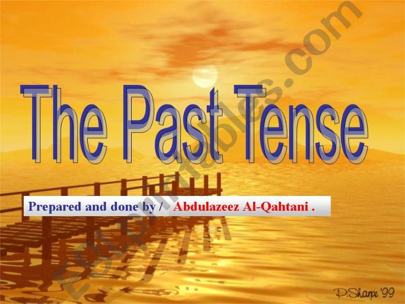 the past simple tense powerpoint