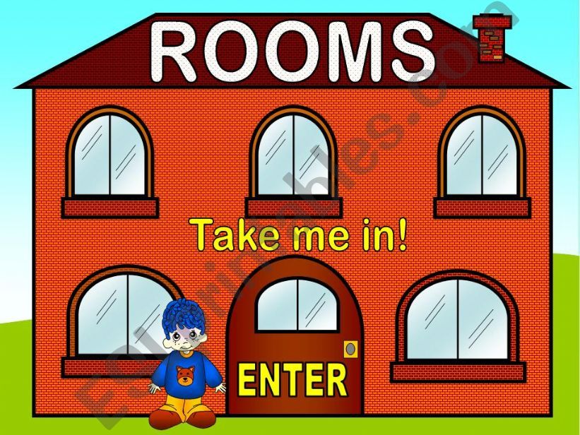 Rooms in the house - game powerpoint