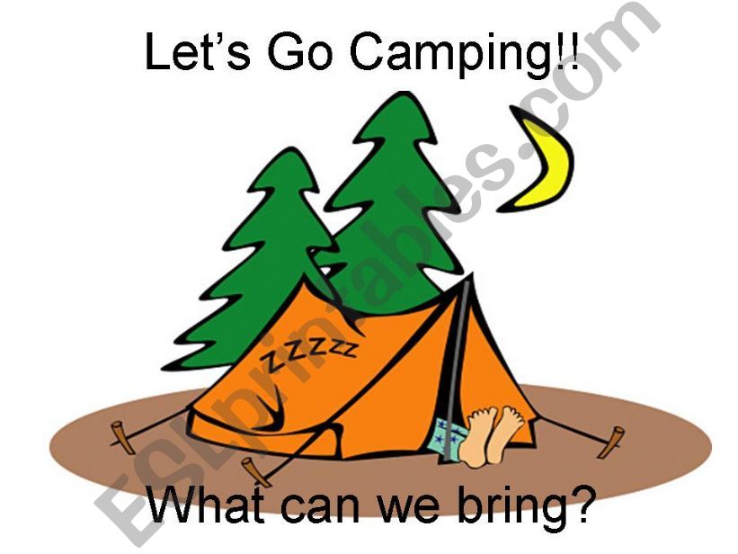 Camping Vocabulary powerpoint