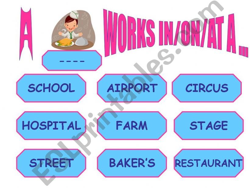 GAME-occupations and work-places  -1-