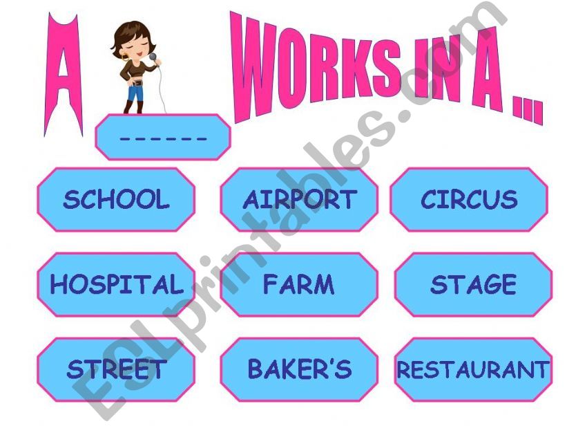 GAME-occupations and work-places  -2-