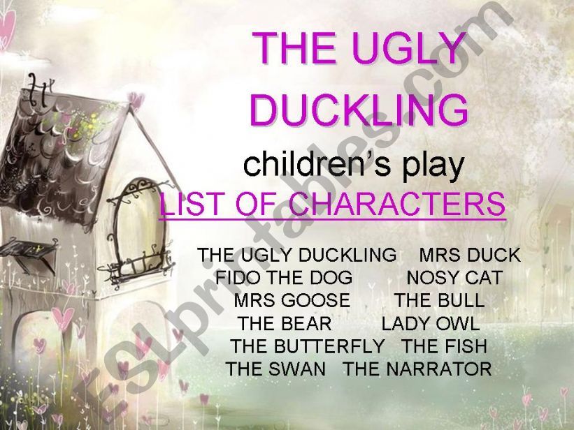 childrens play - THE UGLY DUCKLING