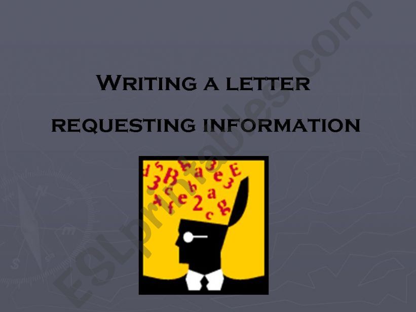 writing a letter requesting information
