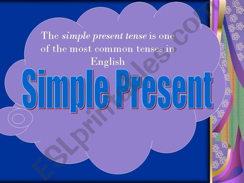 The  present simple powerpoint