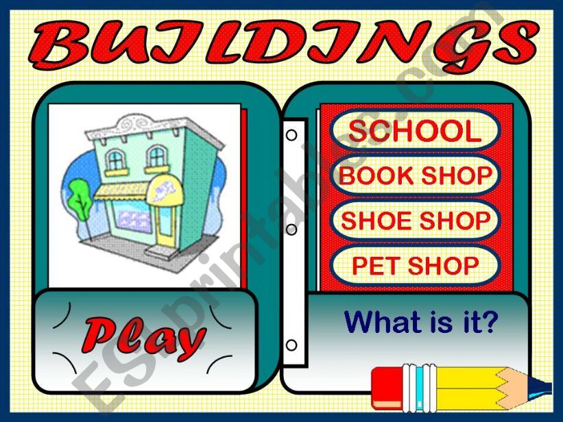 BUILDINGS - GAME powerpoint