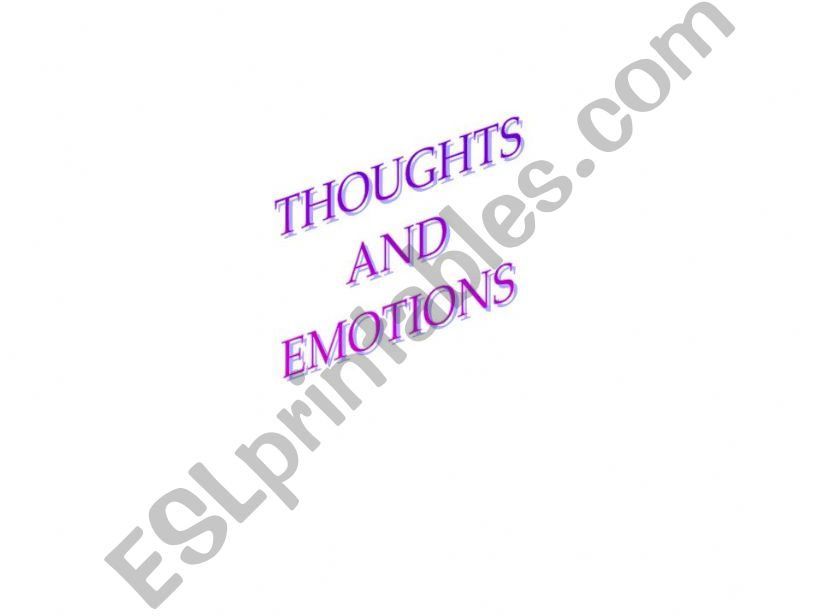 thoughts and emotions powerpoint