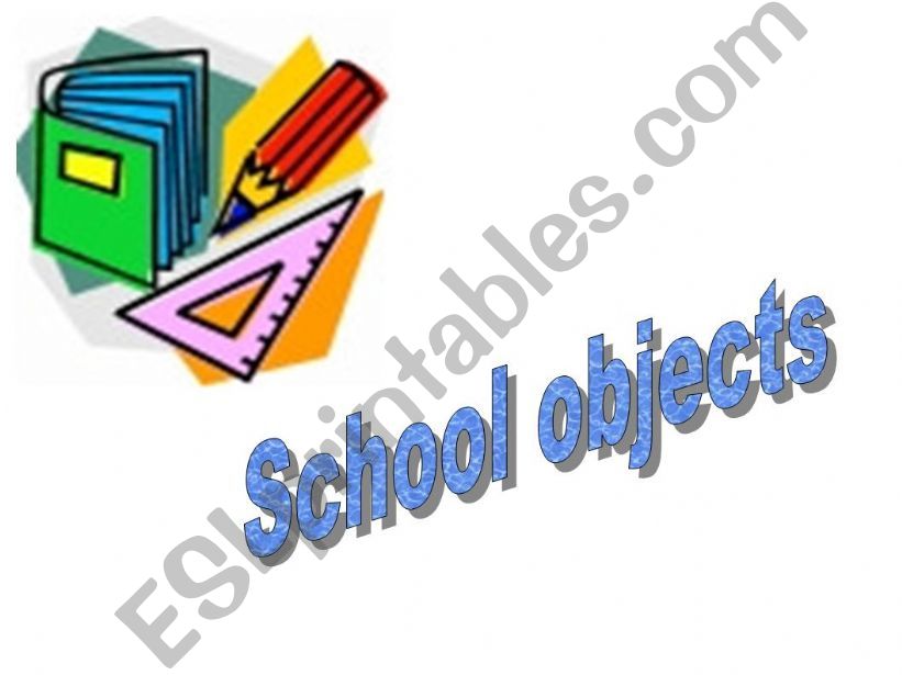 school objects powerpoint