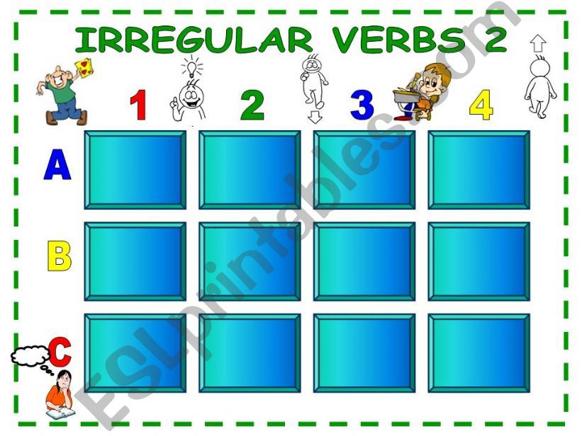 Irregular Verbs - Memory Game - Part 2