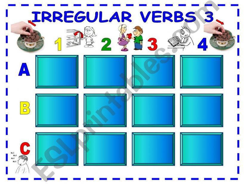 Irregular Verbs - Memory Game - Part 3