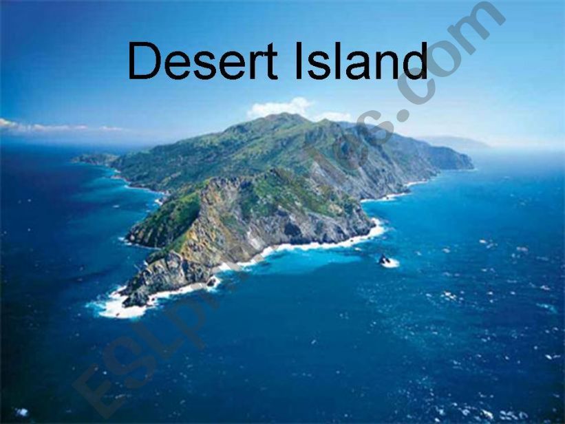 Desert Island Activity powerpoint