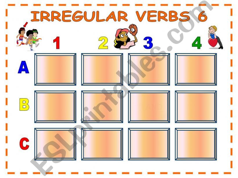 Irregular Verbs - Memory Game - Part 6