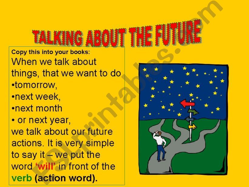 Talking about the future powerpoint