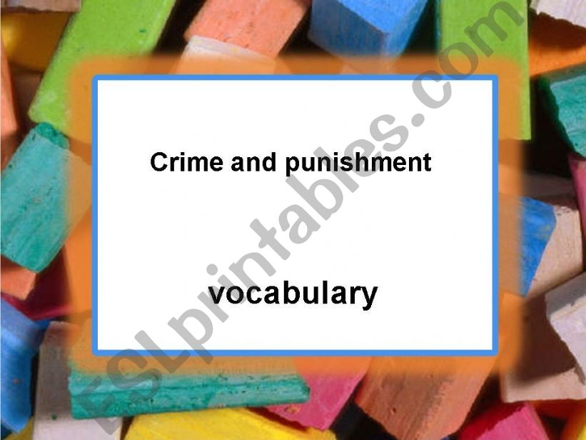 CRIME and PUNISMENT powerpoint