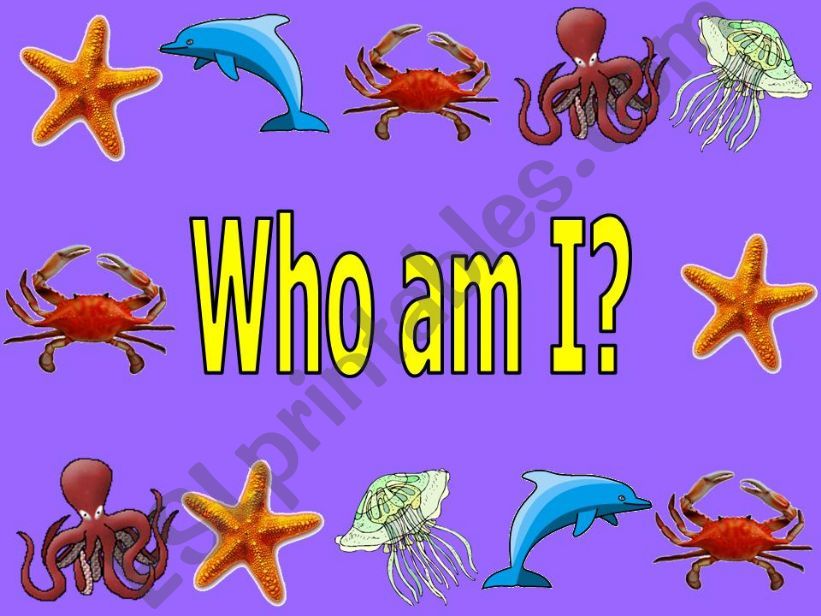 sea creatures guess who powerpoint