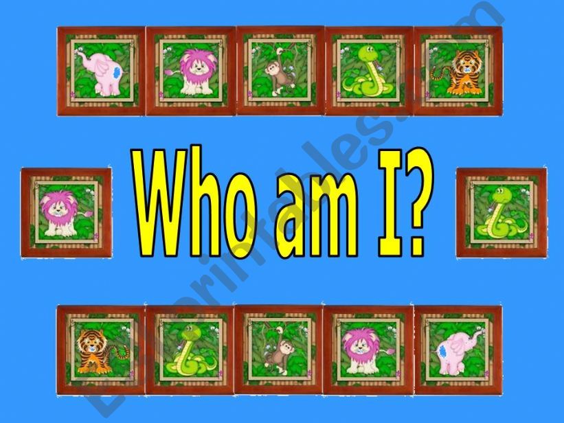 wild animals guess who powerpoint