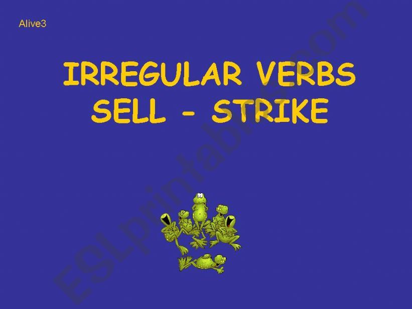 Irregular verbs sell/strike part 1