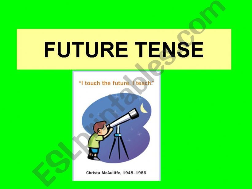 FUTURE TENSE powerpoint