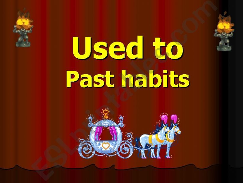USED TO - Past habits powerpoint