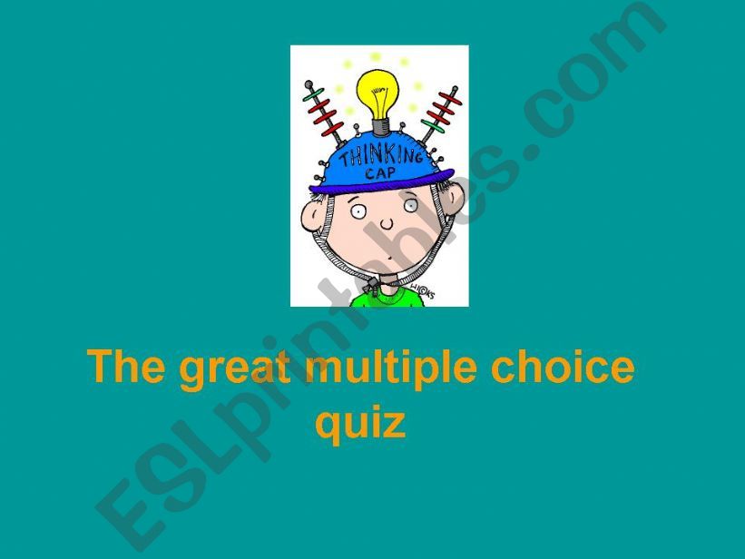 Elementary multiple choice quiz