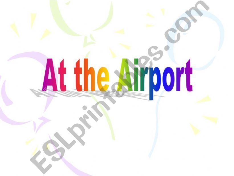 At the airport powerpoint