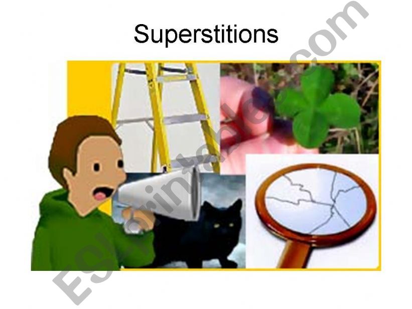 First conditional - superstitions (key)