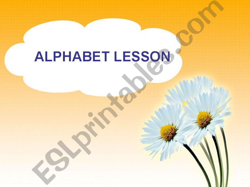 ALPHABET LESSON - SONG AND RHYME FOR KIDS