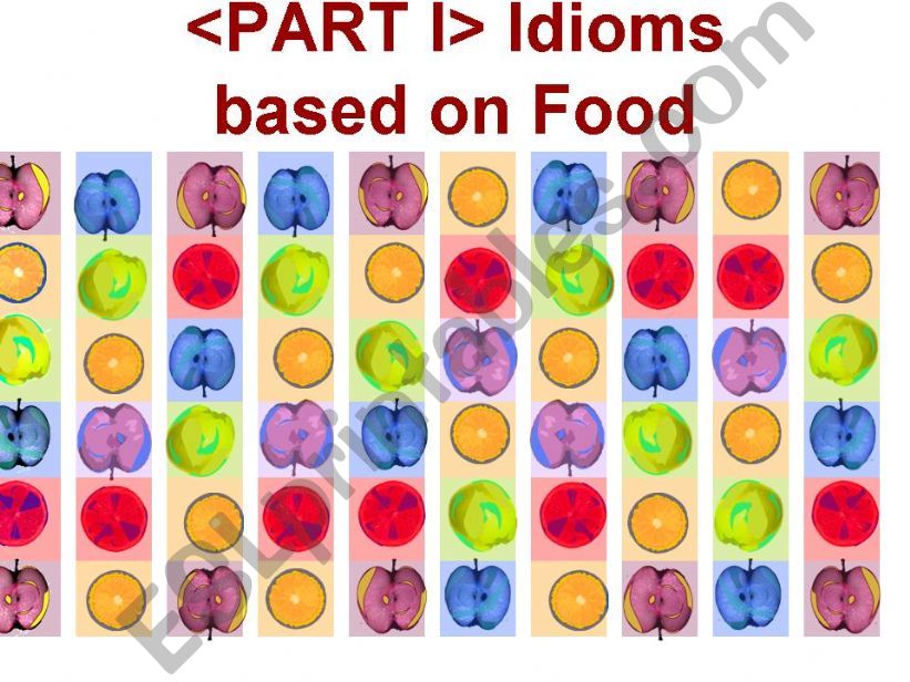 Food Idioms powerpoint