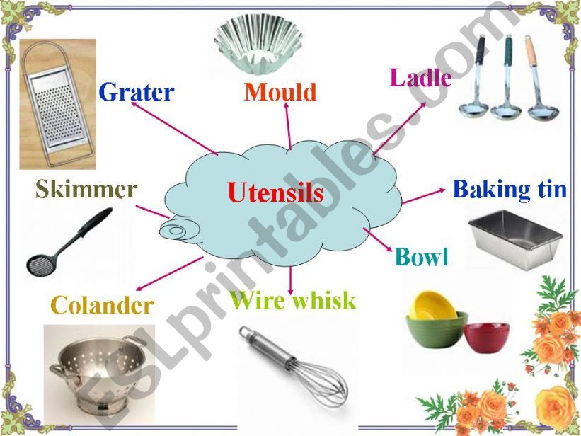 kitchen utensils powerpoint