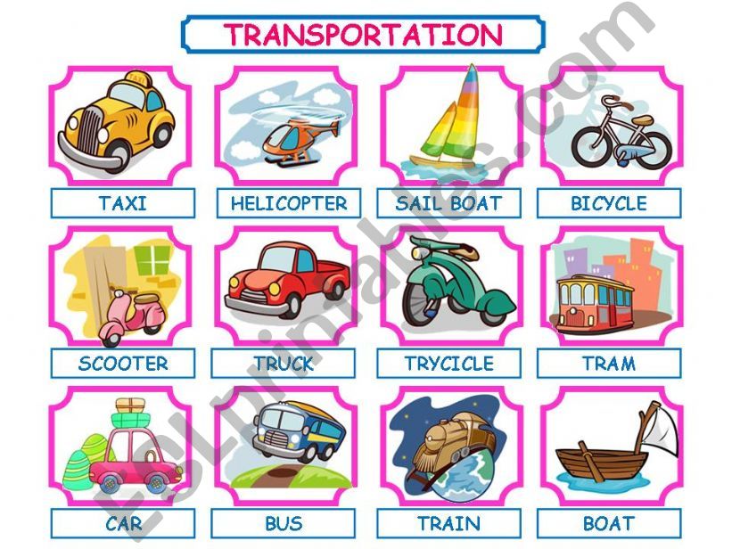 TRANSPORTATION PRESENTATION! powerpoint