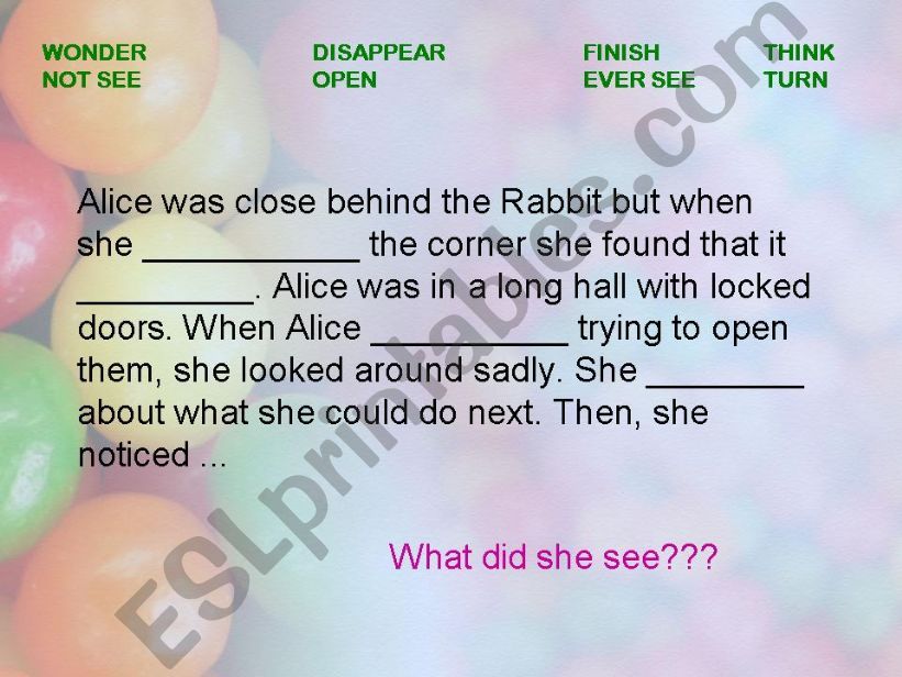 Alice in Wonderland powerpoint