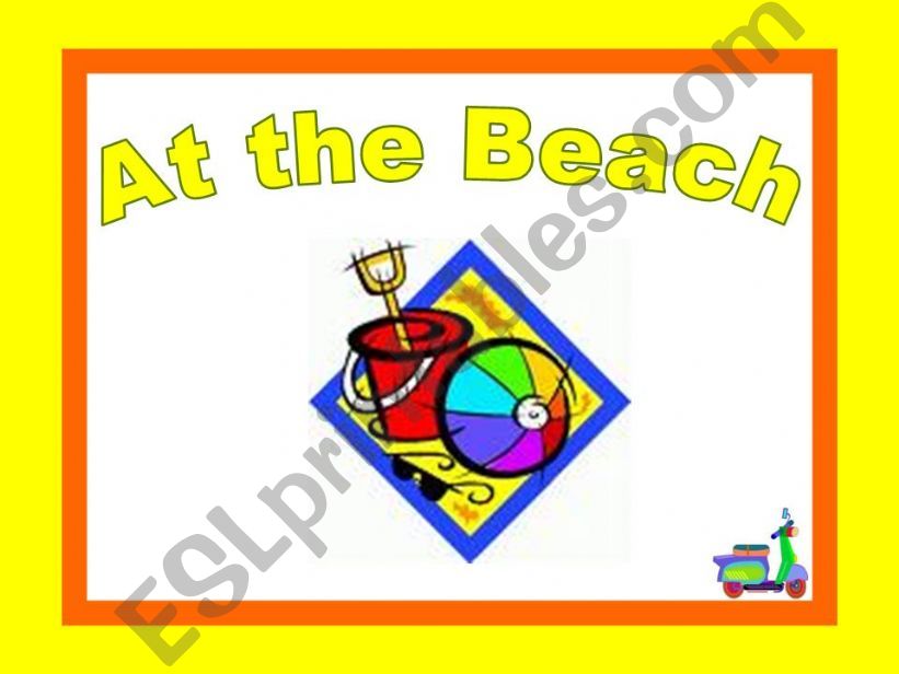 AT THE BEACH - vocabulary powerpoint