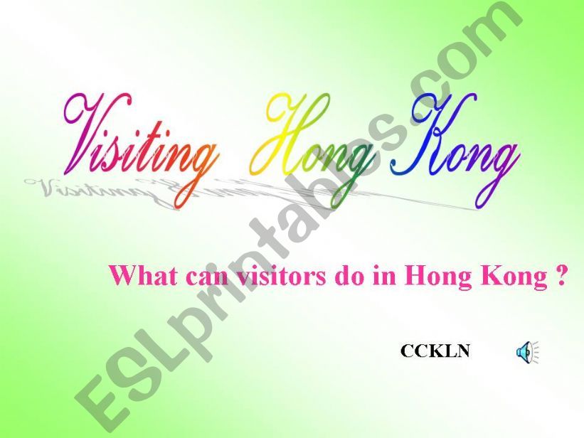 Welcome to Hong Kong powerpoint