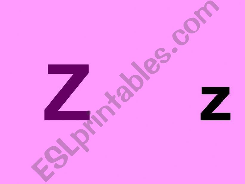 Letter Zz powerpoint