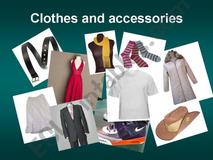 Clothes and Accessories powerpoint