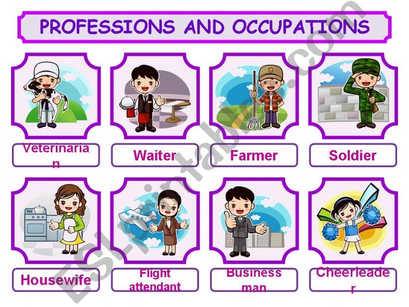 PROFESSIONS AND OCCUPATIONS PRESENTATION!