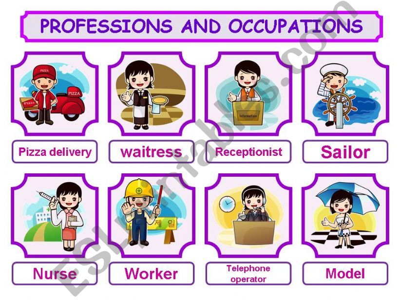 PROFESSIONS AND OCCUPATIONS PRESENTATION 2