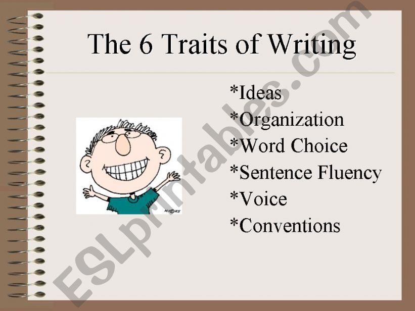 6 traits of writing powerpoint