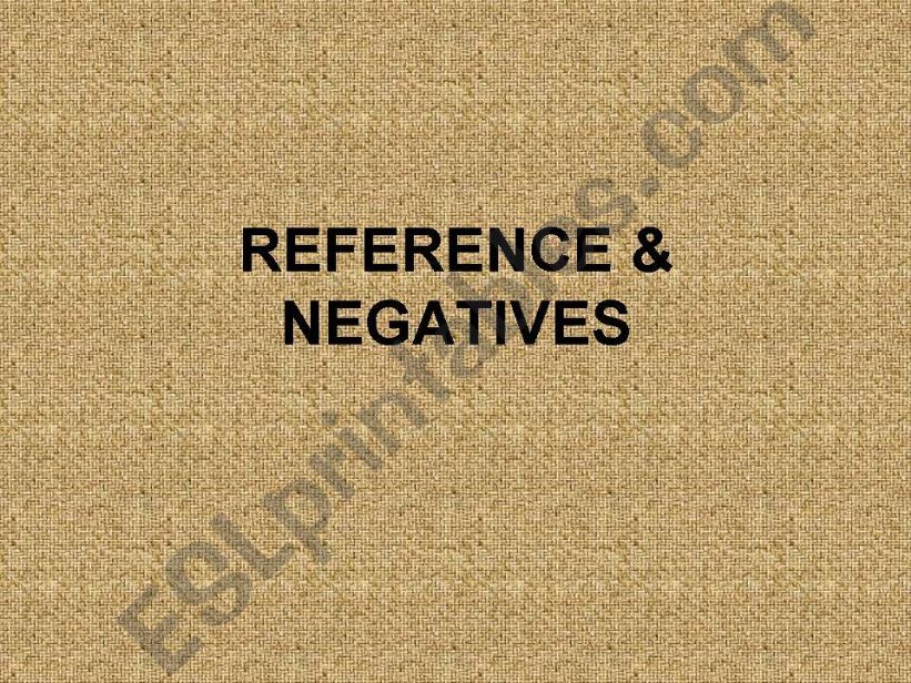 toefl-reference&negative powerpoint