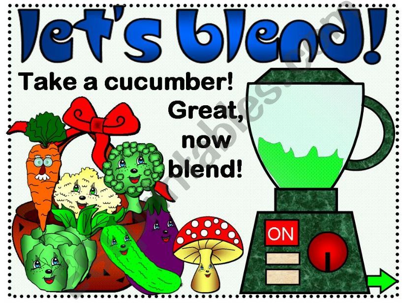 Lets blend! - vegetables game