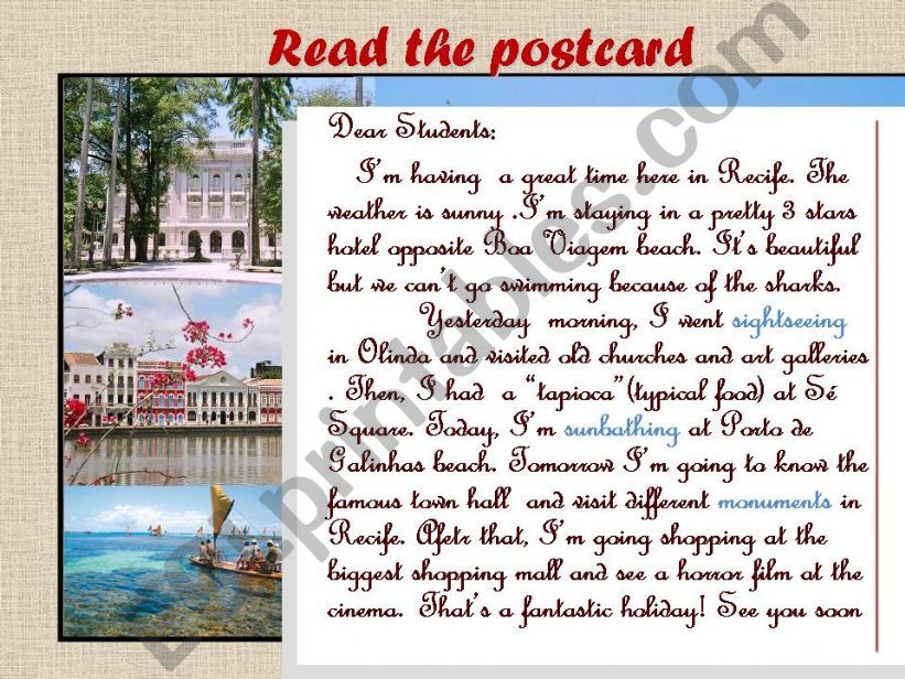 Tips on writing a postcard for beginners