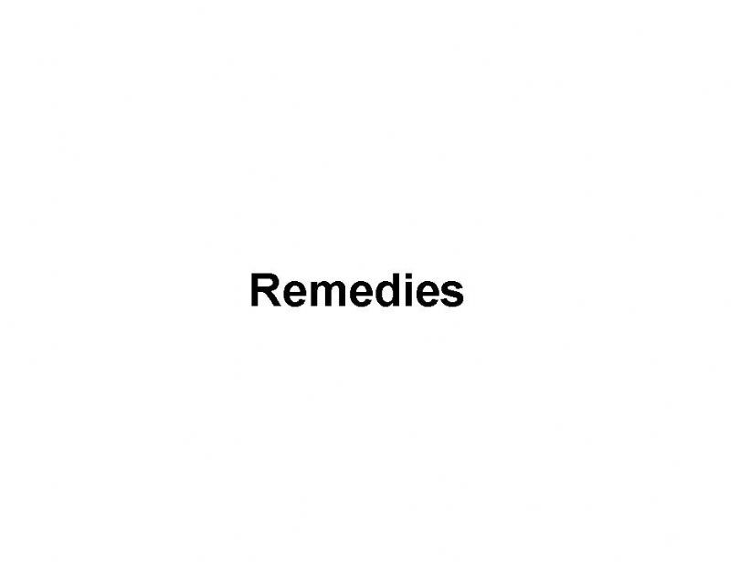 Remedies powerpoint