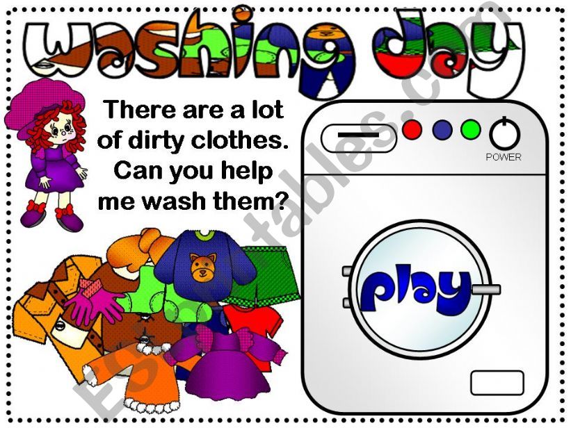 Washing Day - clothes game powerpoint
