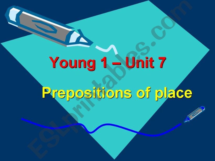 Prepositions of place powerpoint