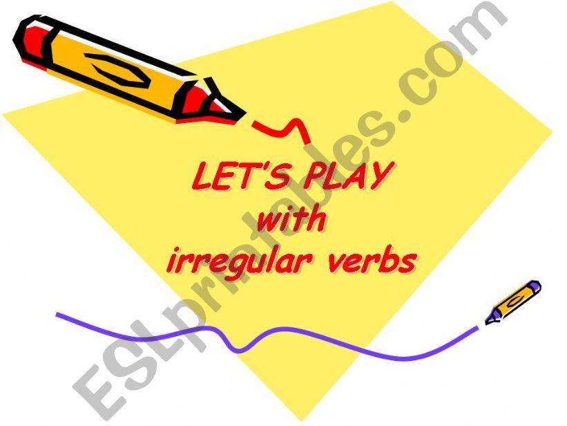 Enjoy English irregular verbs powerpoint