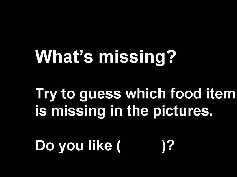What Food is Missing? powerpoint