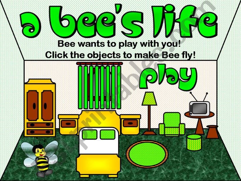 A Bees Life - bedroom game powerpoint