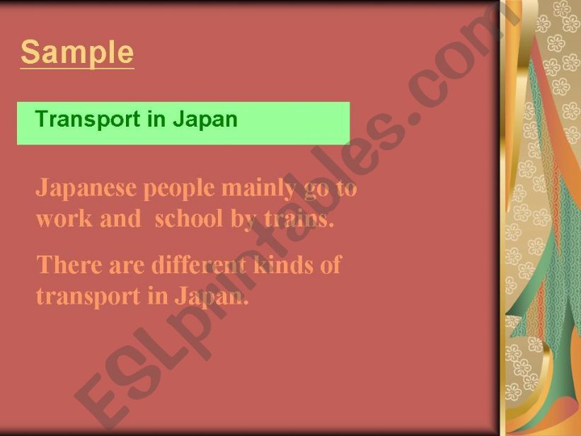 Transport in Japan powerpoint