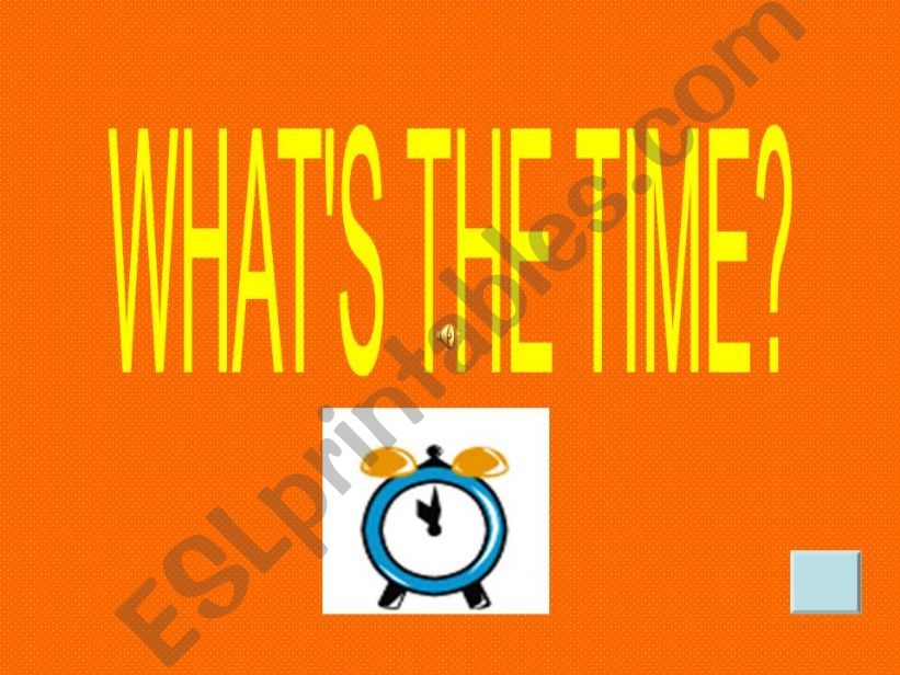 whats the time? game powerpoint