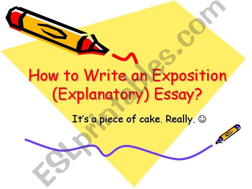 How to write an expository (explainatory) essay